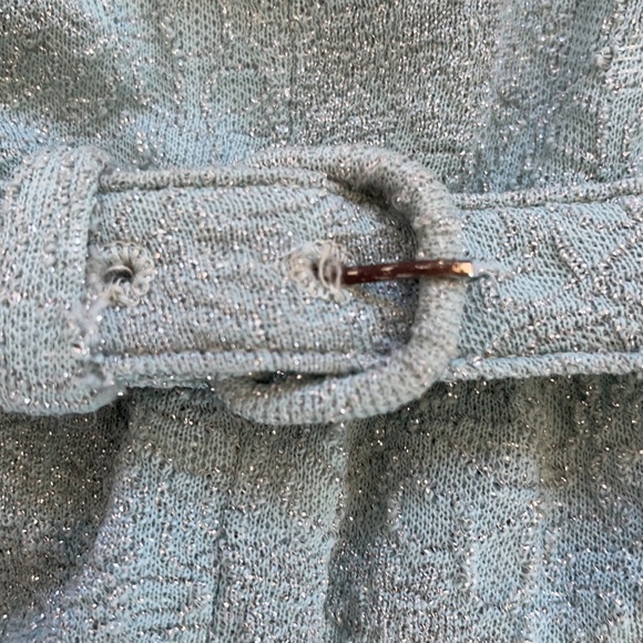 Vintage 1960s Lurex Blue Dress - Picture 15 of 16